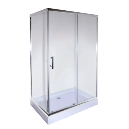Душова кабіна HARD/SCT-01-TR/120x80x198/низький піддон/прозоре скло 5мм/CHROME (MI6910)